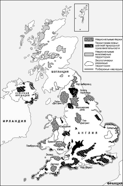 Природные ресурсы великобритании карта